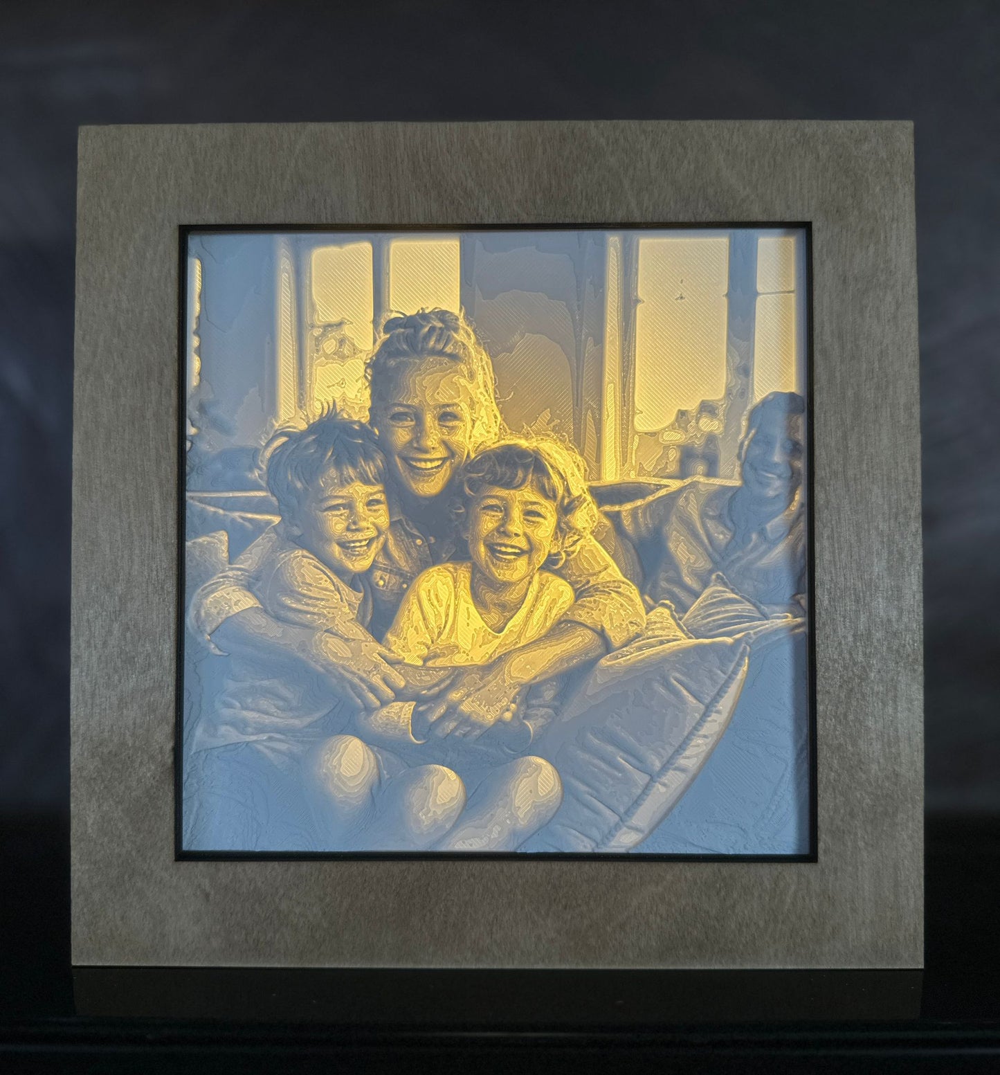 Lithophanlampe mit wählbarem Rahmen - Lovelia – Dinge, die Freude machen. Persönlich, individuell und mit Funktion.