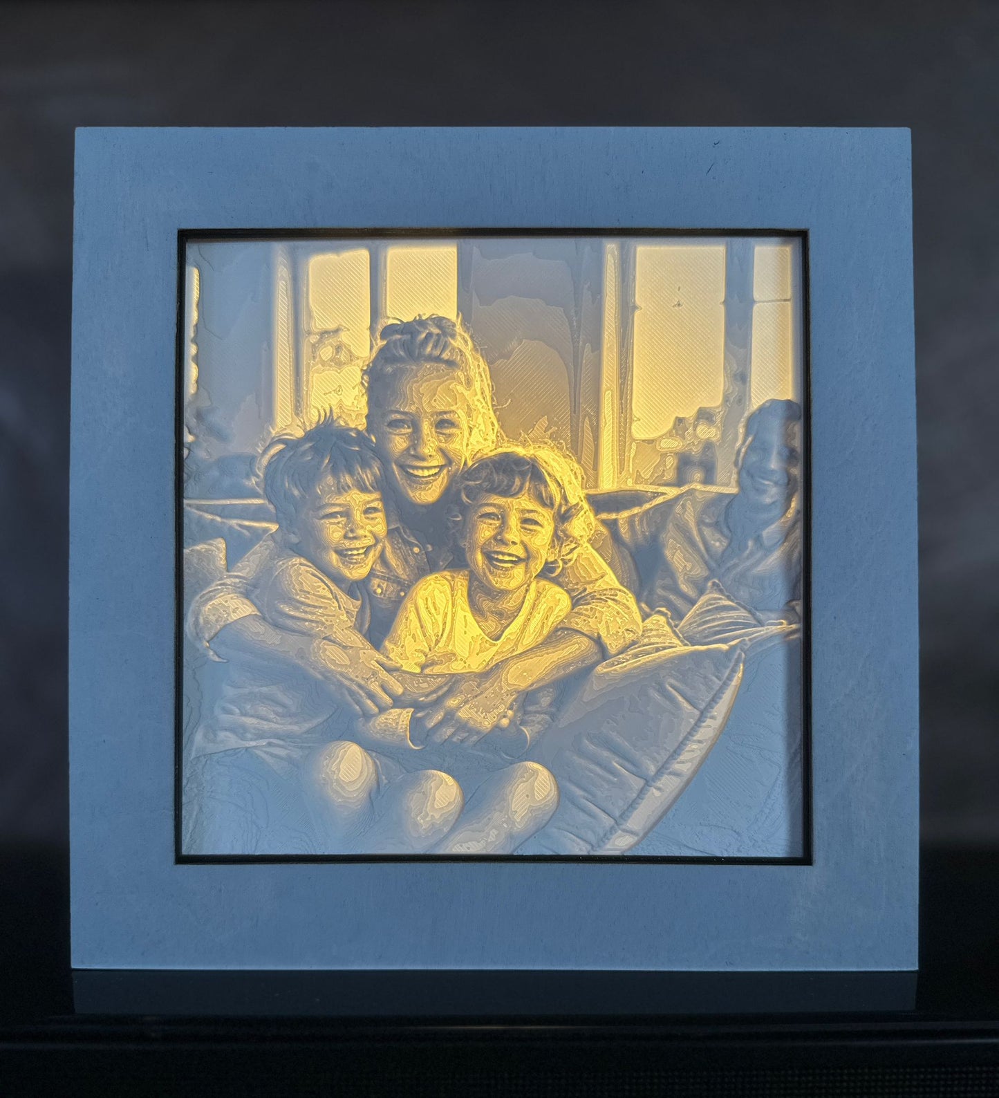 Lithophanlampe mit wählbarem Rahmen - Lovelia – Dinge, die Freude machen. Persönlich, individuell und mit Funktion.