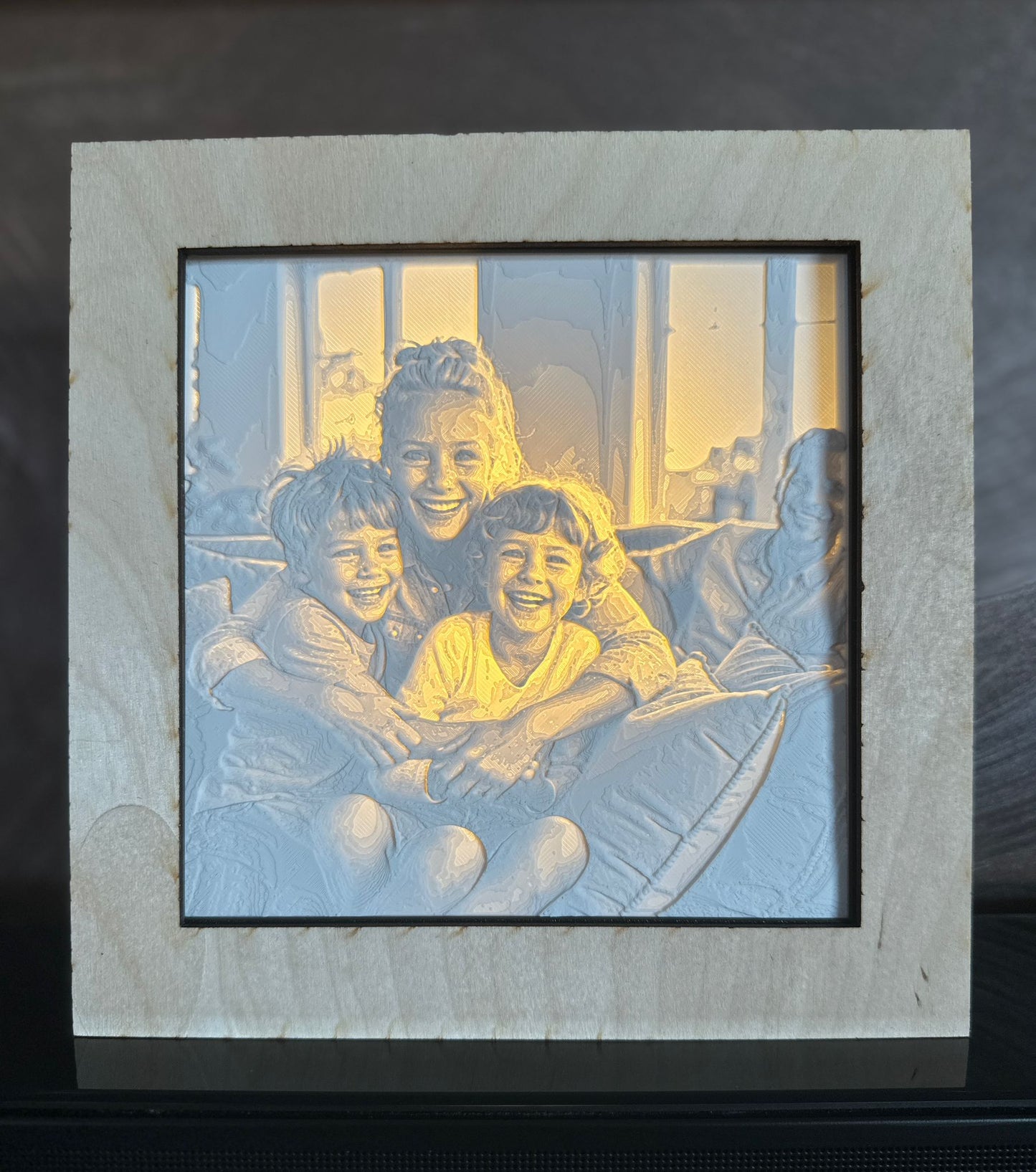 Lithophanlampe mit wählbarem Rahmen - Lovelia – Dinge, die Freude machen. Persönlich, individuell und mit Funktion.