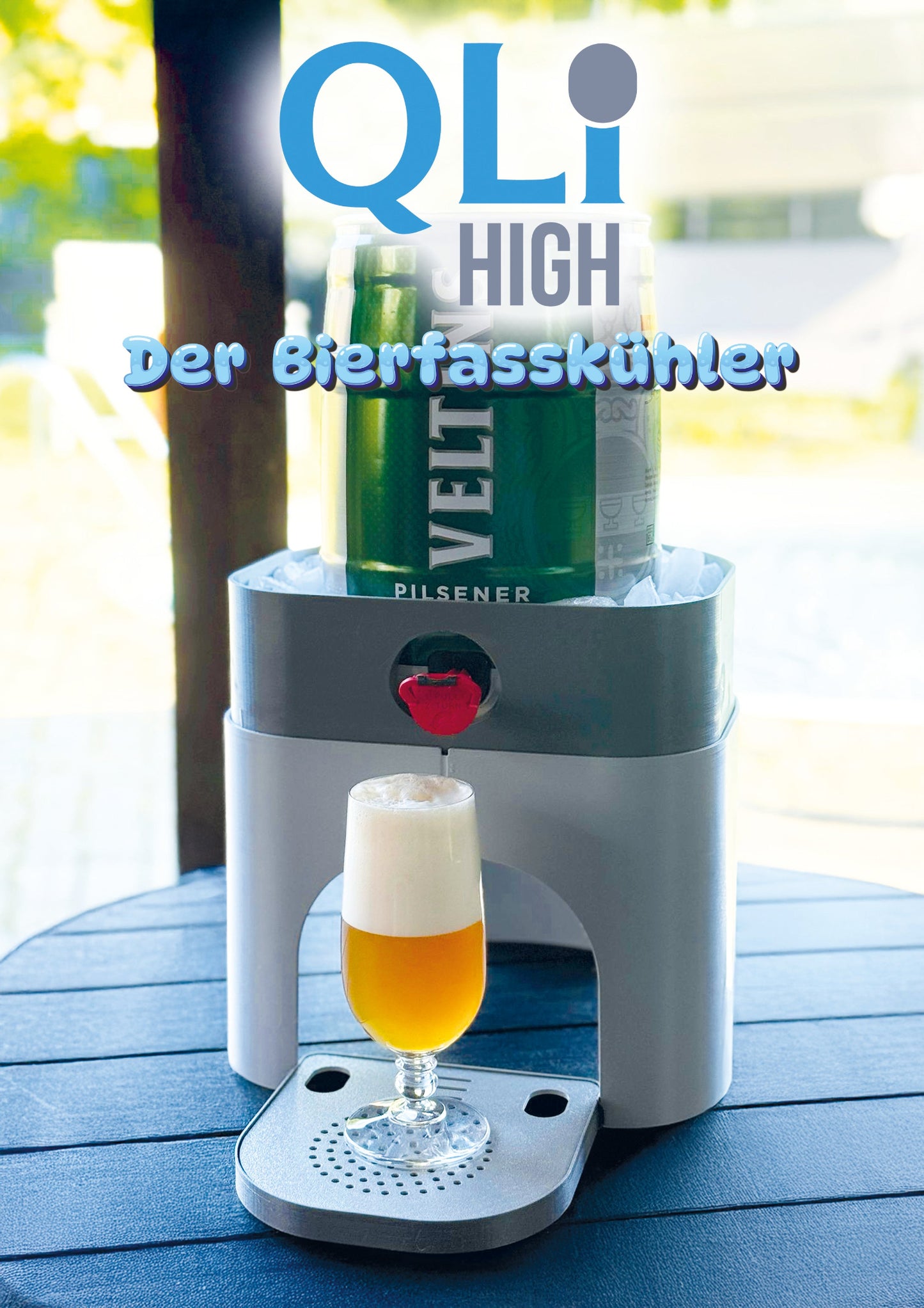 QLI High Bierfasskühler für Fässer mit Zapfhahn unten