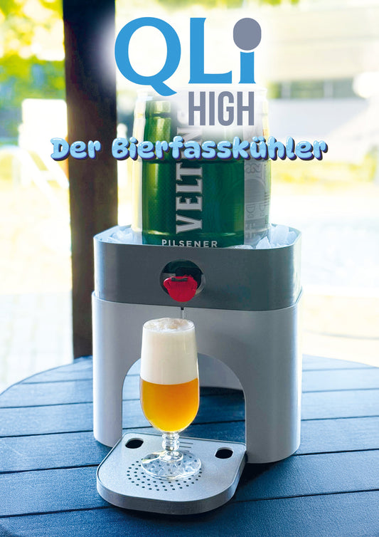 QLI High Bierfasskühler für Fässer mit Zapfhahn unten